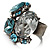 Crystal Cluster Cocktail Ring (Clear&Light Blue) - view 5