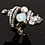 Giant Vintage Crystal Cocktail Ring (Clear&Cloudy White) - view 9