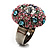 Multicoloured Crystal Dome Shaped Cocktail Ring - view 8