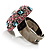 Multicoloured Crystal Dome Shaped Cocktail Ring - view 6