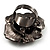 Sultry Crystal Rose Cocktail Ring (Black Tone) - view 11