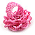 Baby Pink Glass Bead Flower Stretch Ring - view 5