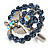 Crystal Butterfly And Flower Ring (Silver&Light Blue) - view 7
