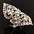 Clear Diamante Victorian Cocktail Ring (Silver Tone) - view 5