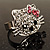Cute Crystal Kitten Ring (Silver&Clear) - view 9