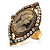 Vintage Filigree Simulated Pearl Cameo Ring (Gold Tone) - view 5