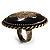 Oversized Vintage Floral Cocktail Ring (Bronze Tone) - view 4