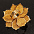 Gold-Tone Crystal Mesh Floral Ring - 5cm Diameter - view 3