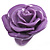Purple Chunky Resin Rose Ring - view 5