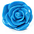Light Blue Chunky Resin Rose Ring - view 2