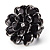 Black Acrylic Flower Stretch Ring - view 6