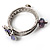 Set Of 3 Floral & Bead Rings (Silver Tone & Lavender) - view 13