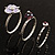Set Of 3 Floral & Bead Rings (Silver Tone & Lavender) - view 14