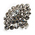 Rhodium Plated Clear Crystal Cocktail Ring - view 9