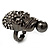 Swarovski Crystal Skull Ring (Gun Metal) - view 11