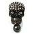 Swarovski Crystal Skull Ring (Gun Metal) - view 2