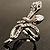 Diamante Rhodium Plated Swirl Snake Ring - view 15