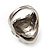 'Lady In The Diamante Hat' Rhodium Plated Ring - view 5