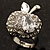 Clear Crystal CZ Apple Ring (Silver Tone) - view 12