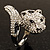 Swarovski Crystal Rhodium Plated Leopard Ring - view 11