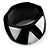 Black Resin & White Shell Inlay Band Ring - view 8