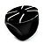 Wide Band Black Resin Shell Inlay 'Stamp' Ring - view 9