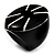 Wide Band Black Resin Shell Inlay 'Stamp' Ring - view 4