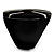 Wide Band Black Resin Shell Inlay 'Stamp' Ring - view 3