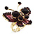 3D Crystal Butterfly Ring (Gold&Purple) - view 6