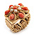 Coral Style Flower Stretch Ring (Gold Tone Metal) - view 6