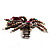 Oversized Multicoloured Crystal Spider Stretch Cocktail Ring (Silver Tone) - view 9
