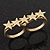 Gold Plated Double Finger 'Five Star' Ring - Size 7&8 - view 3