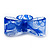 Large Blue Acrylic Lace Bow Ring - view 4