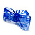 Large Blue Acrylic Lace Bow Ring - view 6