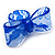 Large Blue Acrylic Lace Bow Ring - view 7