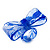 Large Blue Acrylic Lace Bow Ring - view 9