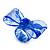 Large Blue Acrylic Lace Bow Ring - view 5