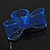Large Blue Acrylic Lace Bow Ring - view 11
