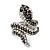 Dazzling Swarovski Crystals Snake Ring In Rhodium Plated Metal - view 6