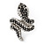Dazzling Swarovski Crystals Snake Ring In Rhodium Plated Metal - view 11