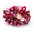 Pink Shell Chip & Freshwater Pearl Cluster Flex Ring - view 2