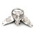 Bold Crystal Bird Ring In Rhodium Plated Metal (Blue) - view 11