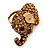 Large Antique Gold Citrine Crystal Elephant Ring - Adjustable - view 8