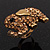Large Antique Gold Citrine Crystal Elephant Ring - Adjustable - view 15