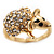 Swarovski Crystal 'Mouse' Ring In Gold Plated Metal - view 9