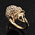 Swarovski Crystal 'Mouse' Ring In Gold Plated Metal - view 5