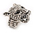 Clear Swarovski Crystal 'Leopard' Stretch Ring In Silver Plating - 7/9 Size - view 7