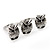 Vintage Triple Owl Two Finger Ring In Burn Silver Metal Size - Flex (Size 7/8) - view 8
