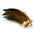 Oversized Multicoloured Feather 'Butterfly' Stretch Ring In Gold Plating - Adjustable - 9cm Length - view 8
