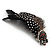 Oversized Black/White/Red Feather 'Indian Skull' Stretch Ring In Silver Plating - Adjustable - 13cm Length - view 8